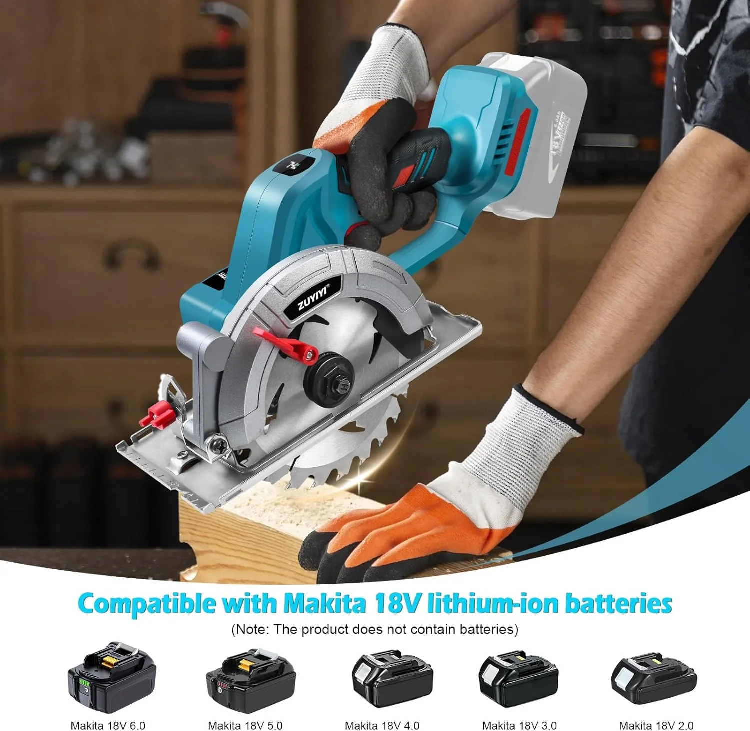 ZUYIYI 6 Inch Cordless Mini Circular - Image 6