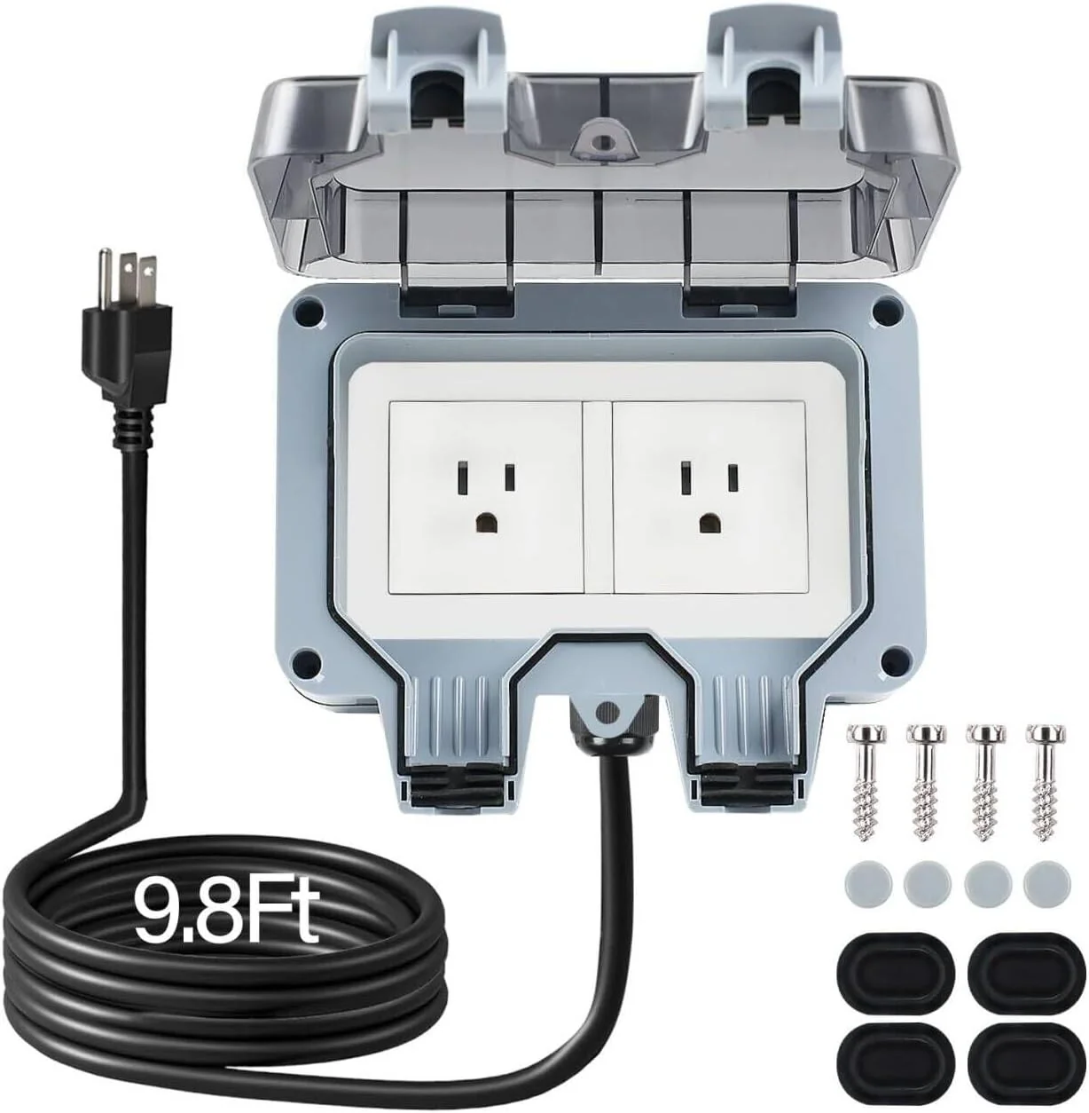 ZUYIYI Outdoor Power Outlet Box with