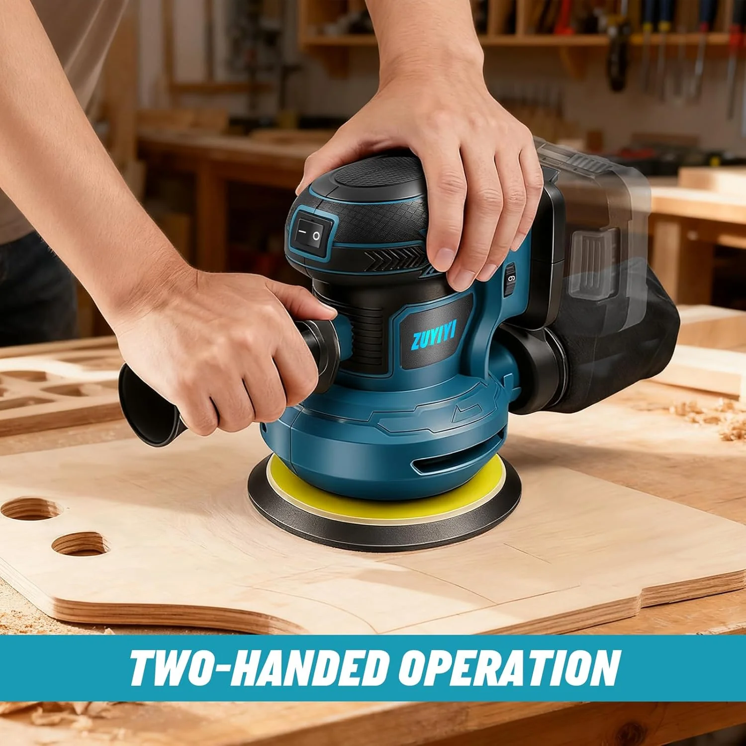 ZUYIYI 5 Inch Cordless Orbital Sander - Image 2