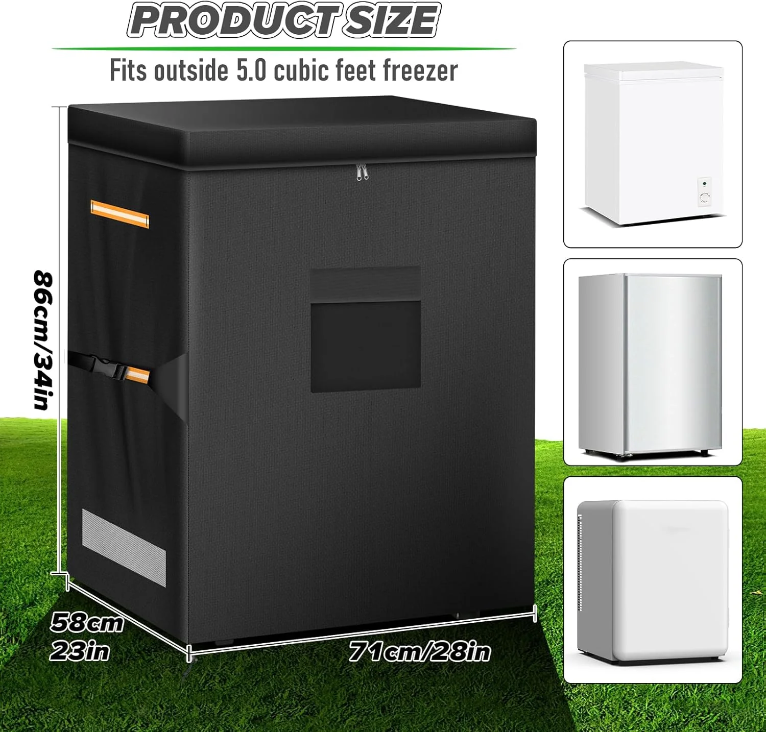 ZUYIYI Chest Freezer Protector, Outdoor 5 - Image 2