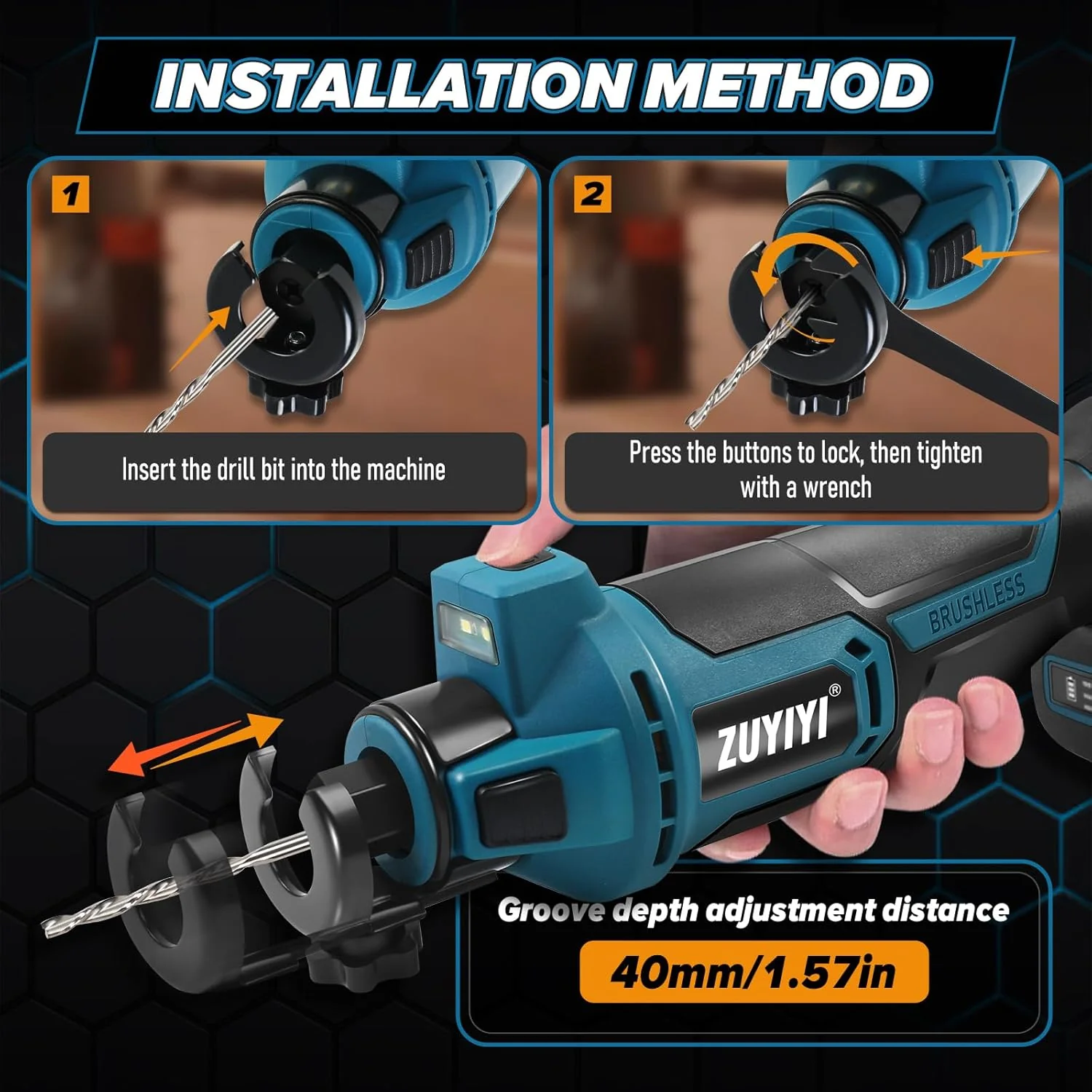 ZUYIYI Cordless Drywall Cut-Out Tool - Image 2