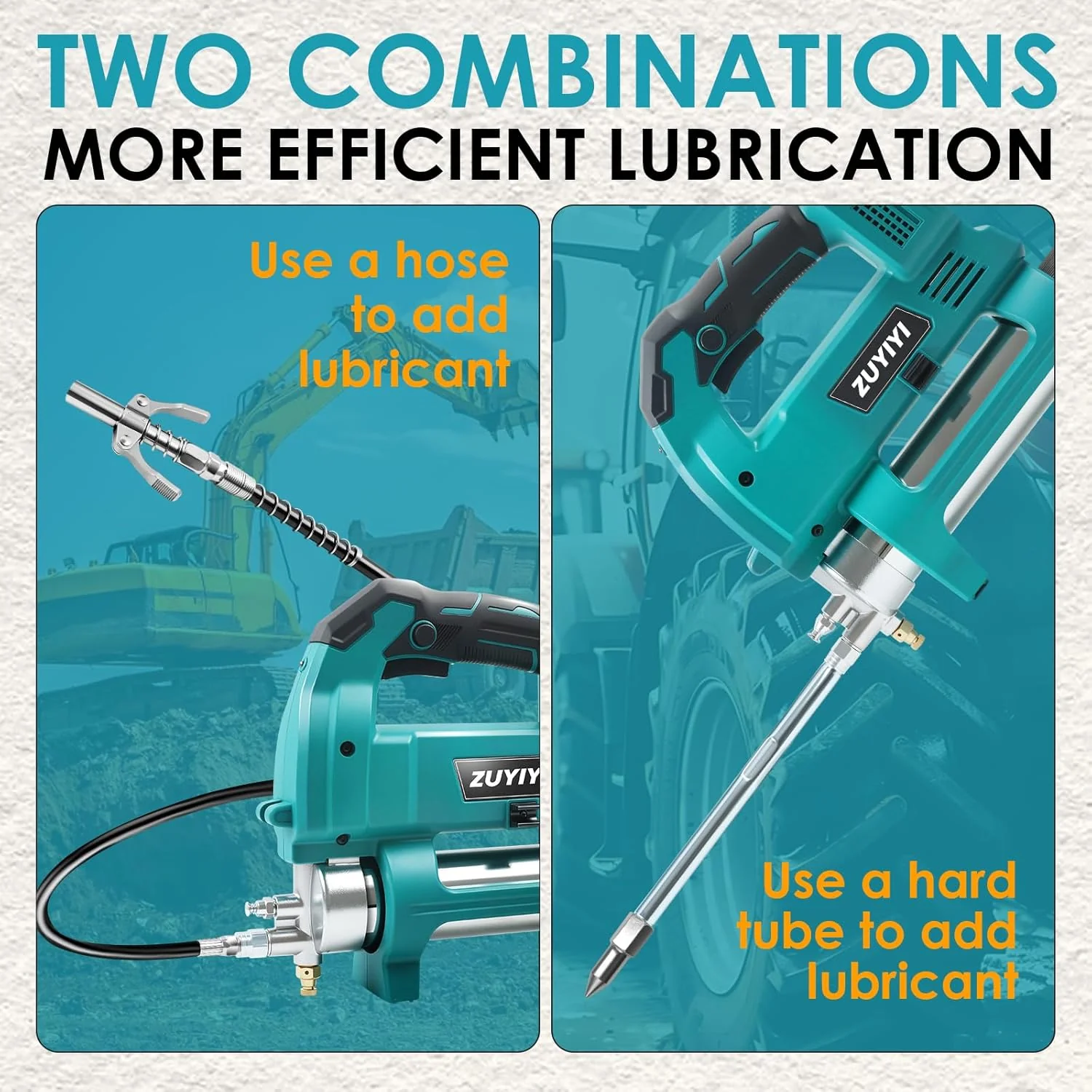 ZUYIYI Cordless Power Grease Gun - Image 6