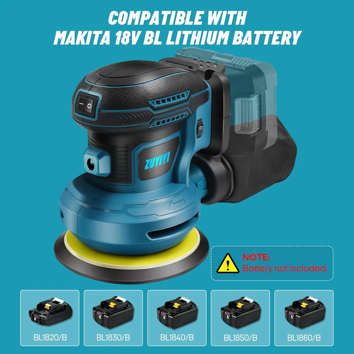 ZUYIYI 5 Inch Cordless Orbital Sander - Image 5