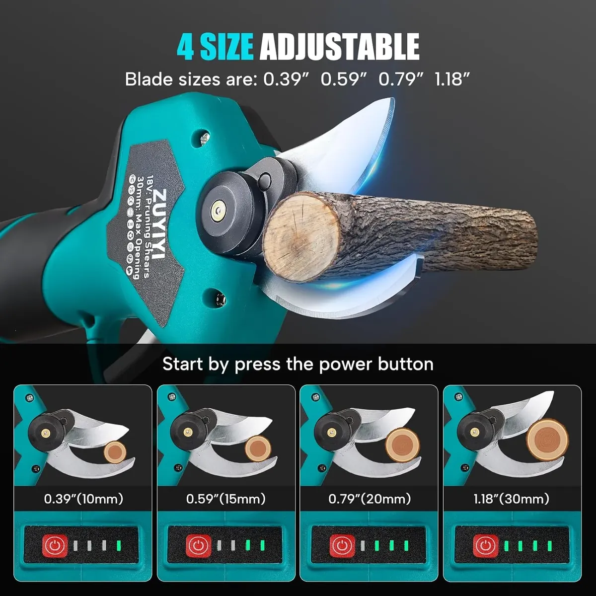 ZUYIYI Cordless Electric Pruning Shears - Image 6