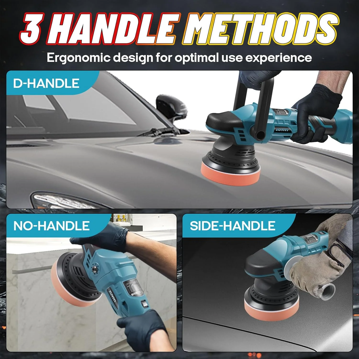 ZUYIYI Cordless Car Buffer Polisher - Image 6