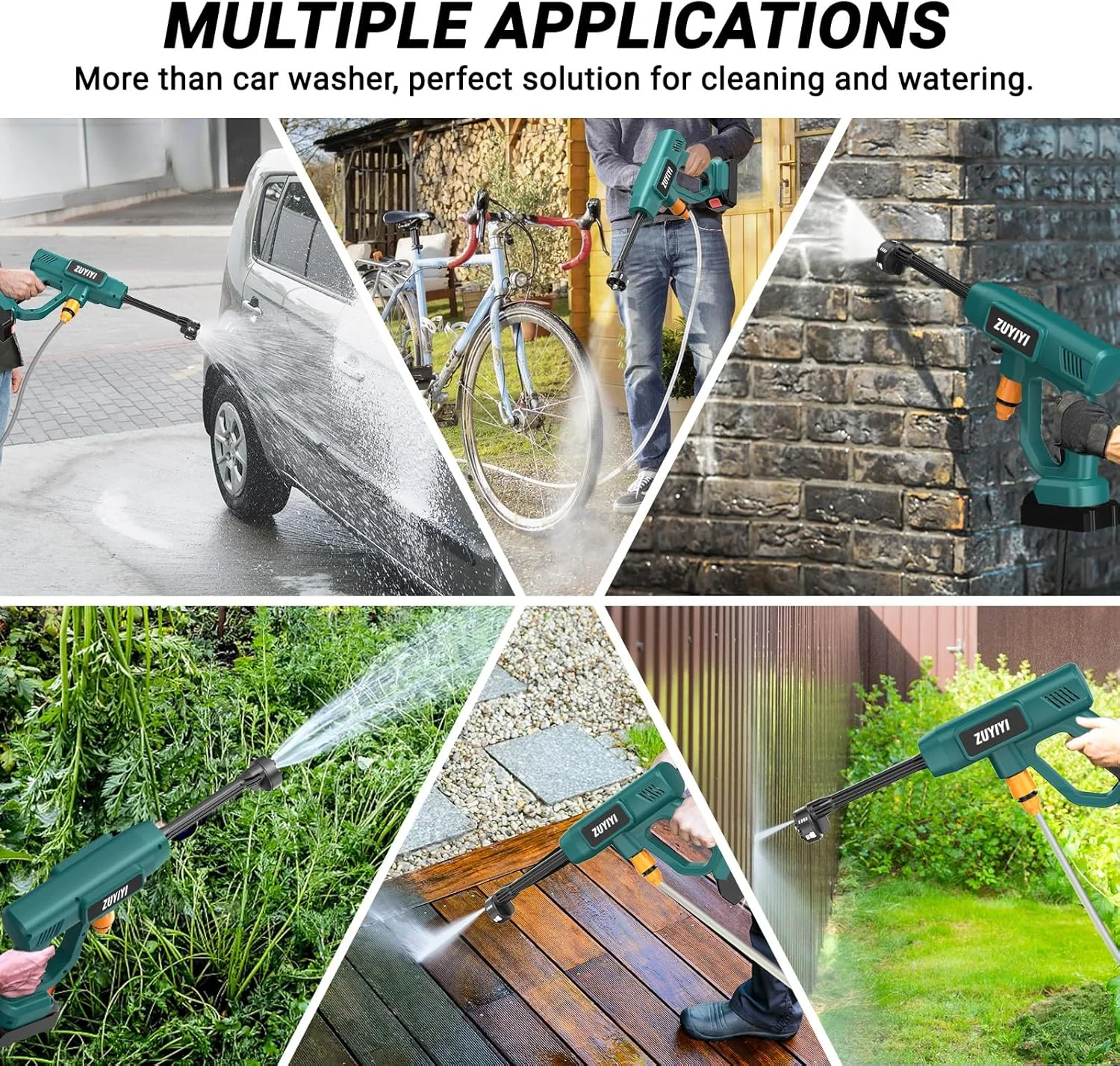 ZUYIYI Cordless Pressure Washer, 970PSI Portable - Image 5