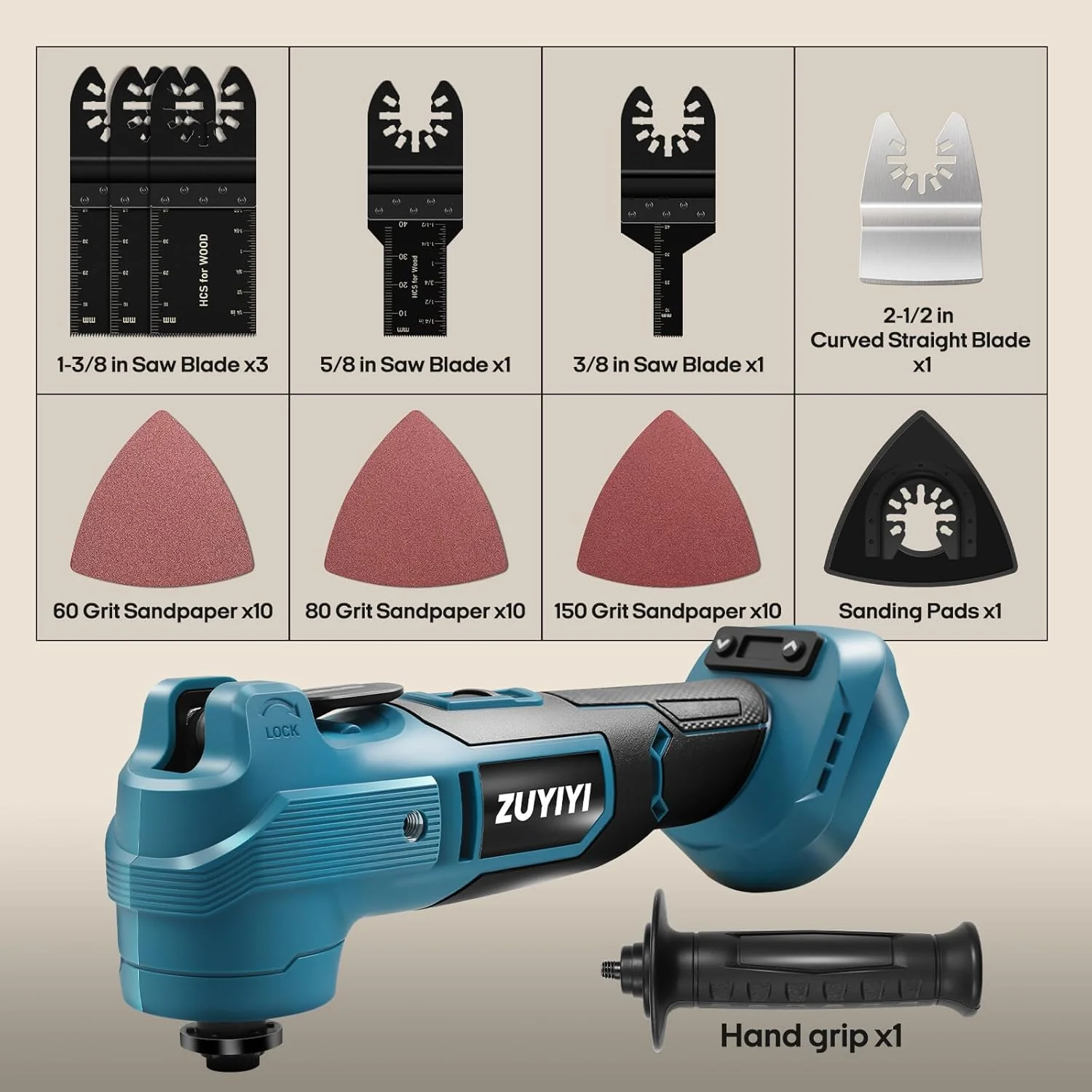 ZUYIYI Oscillating Multi Tool Cordless - Image 3