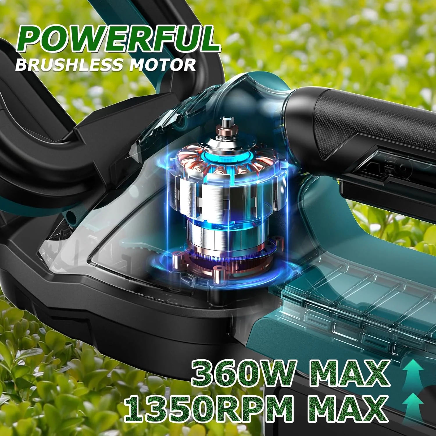 ZUYIYI Cordless Hedge Trimmer - Image 2