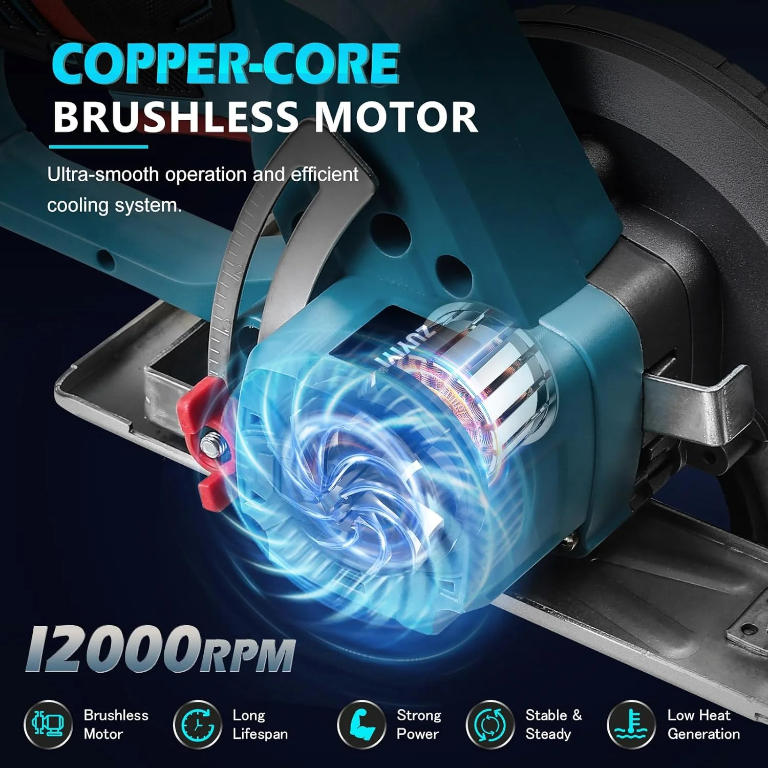 ZUYIYI 6 Inch Cordless Mini Circular - Image 3