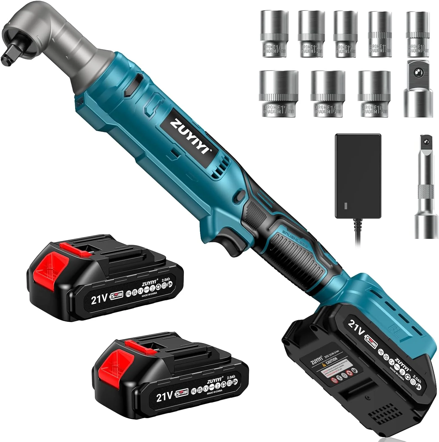 ZUYIYI 133Ft-lbs Cordless Ratchet Wrench 3/8