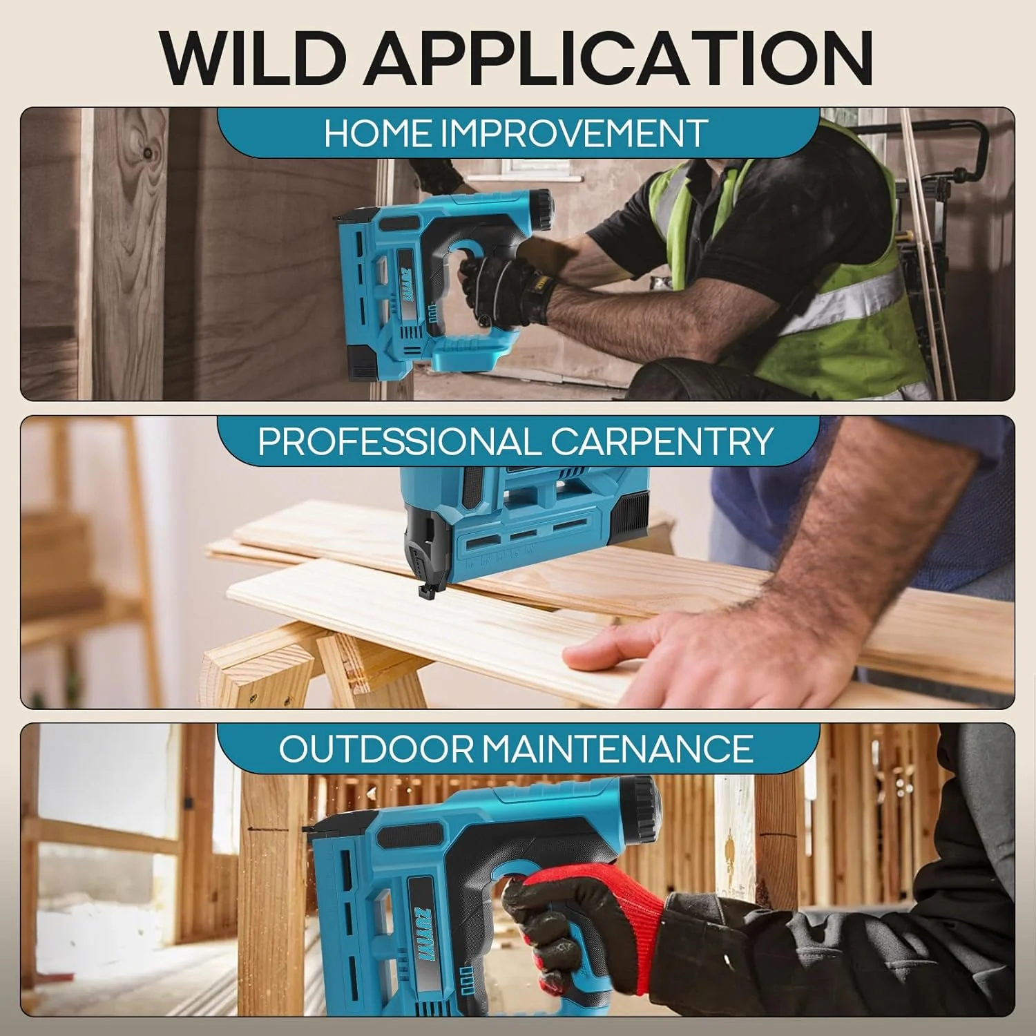 ZUYIYI 18GA 2-in-1 Cordless Brad Nailer - Image 5