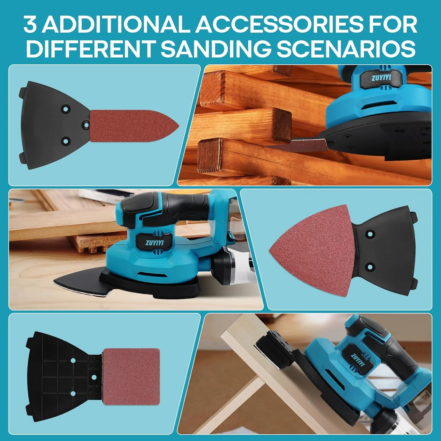 ZUYIYI Cordless Detail Sander for 18V - Image 6