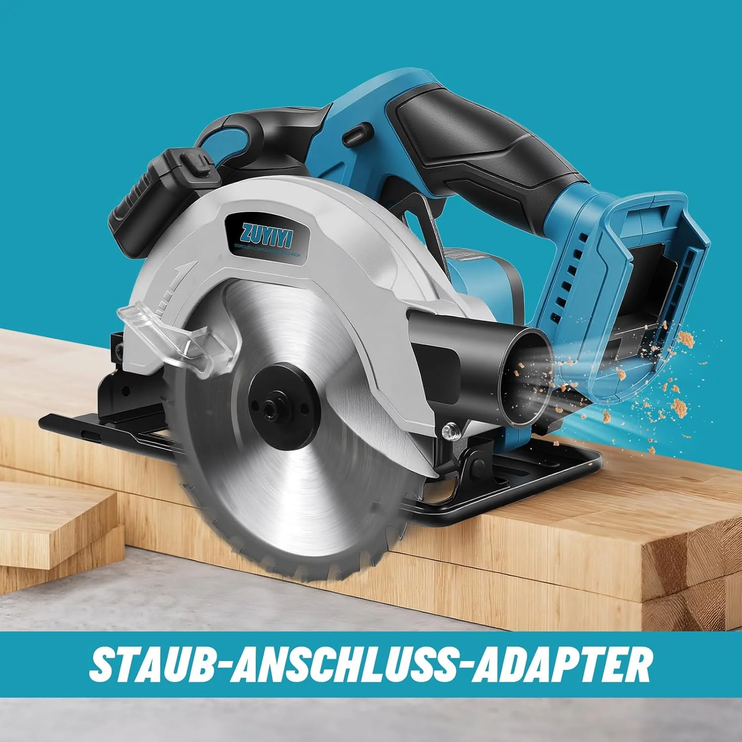 ZUYIYI Cordless Circular Saw 6-1/2" for - Image 2