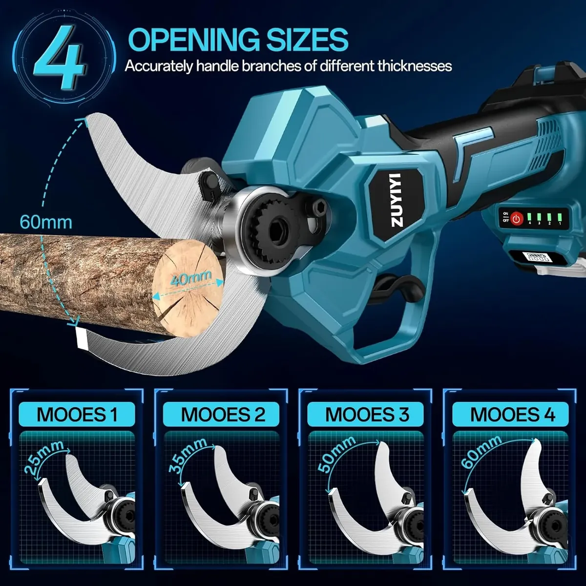 ZUYIYI Cordless Electric Pruning Shears - Image 5