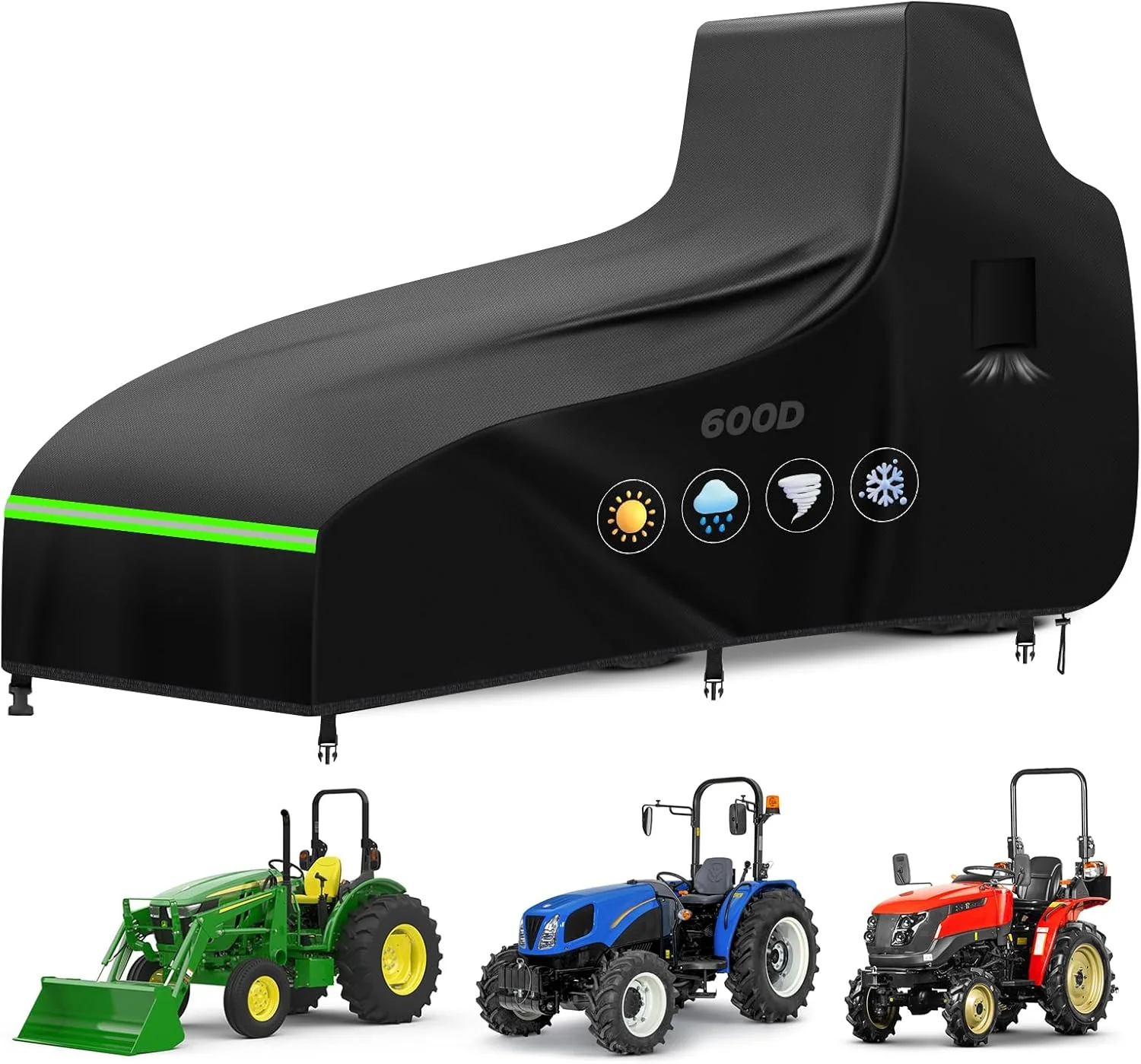 ZUYIYI Full Tractor Cover Waterproof Heavy