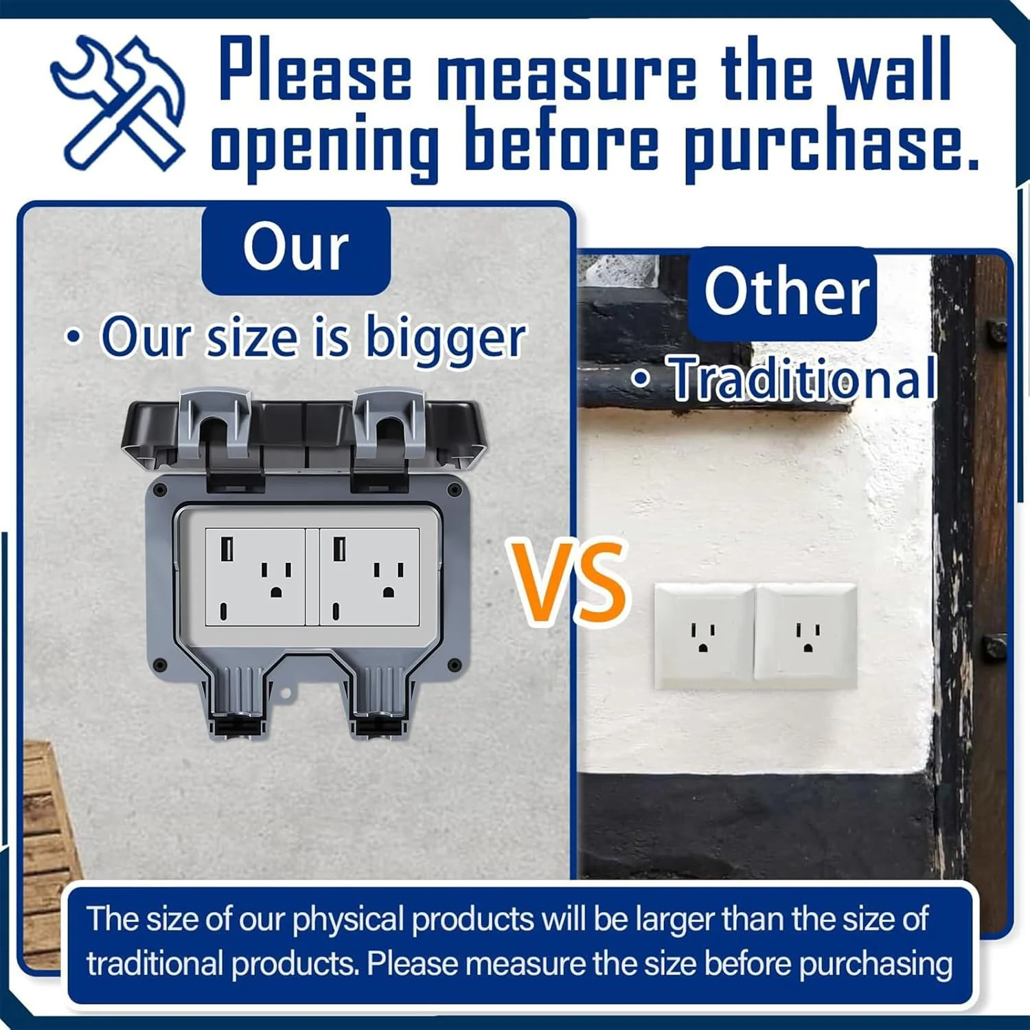 ZUYIYI Outdoor Power Outlet IP66 Waterproof - Image 9