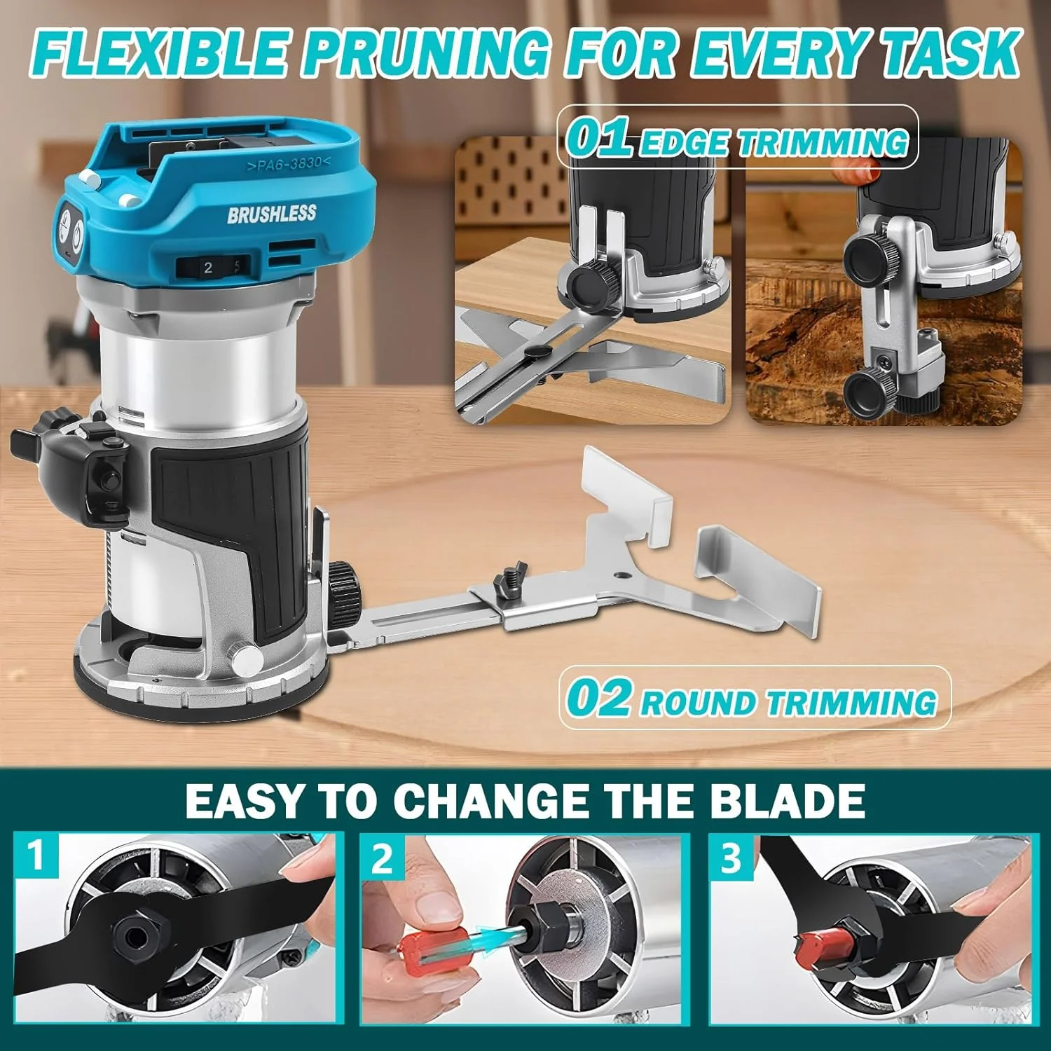 ZUYIYI Cordless Compact Wood Router - Image 7