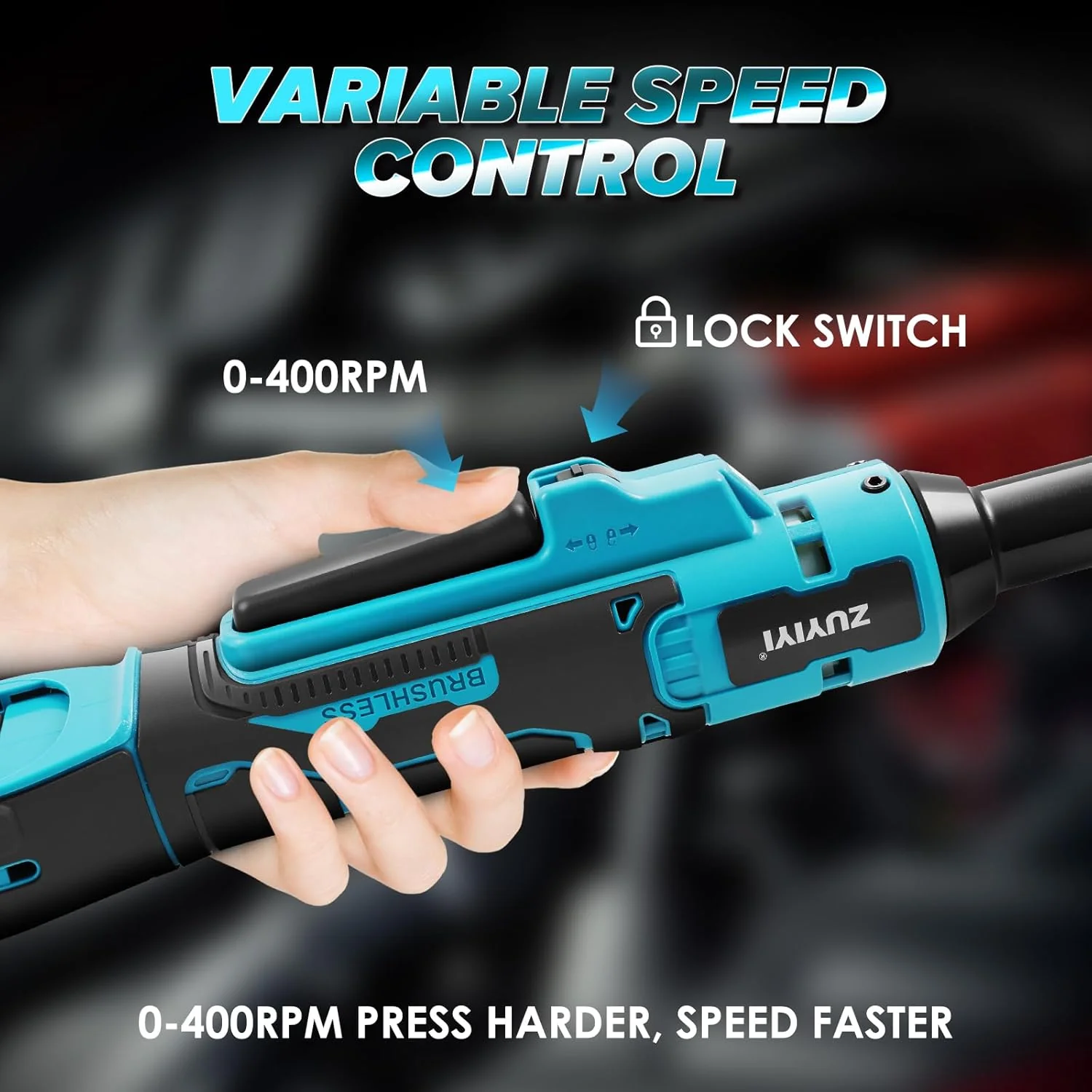 ZUYIYI 3/8" Cordless Electric Ratchet Wrench - Image 7