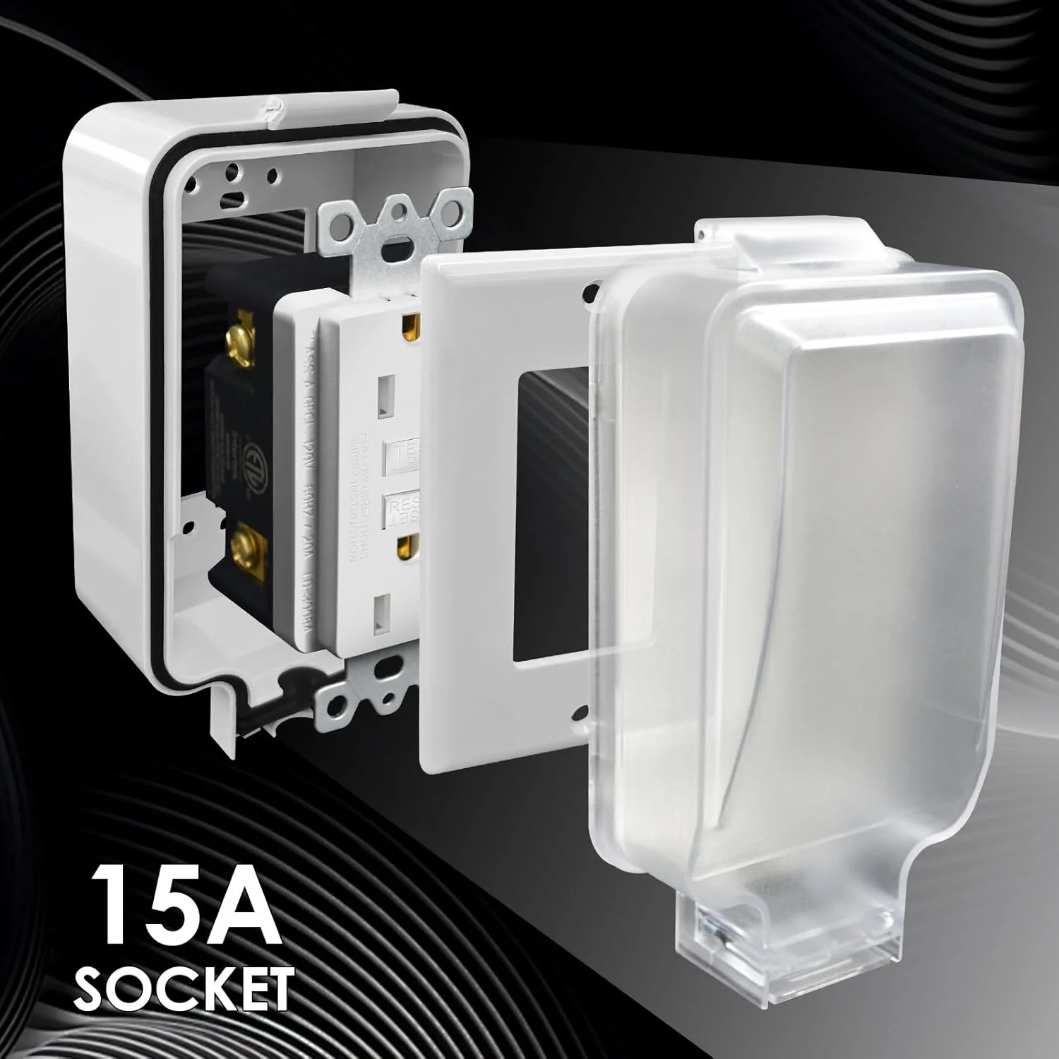 ZUYIYI GFCI Outdoor Electrical Outlet Box - Image 2