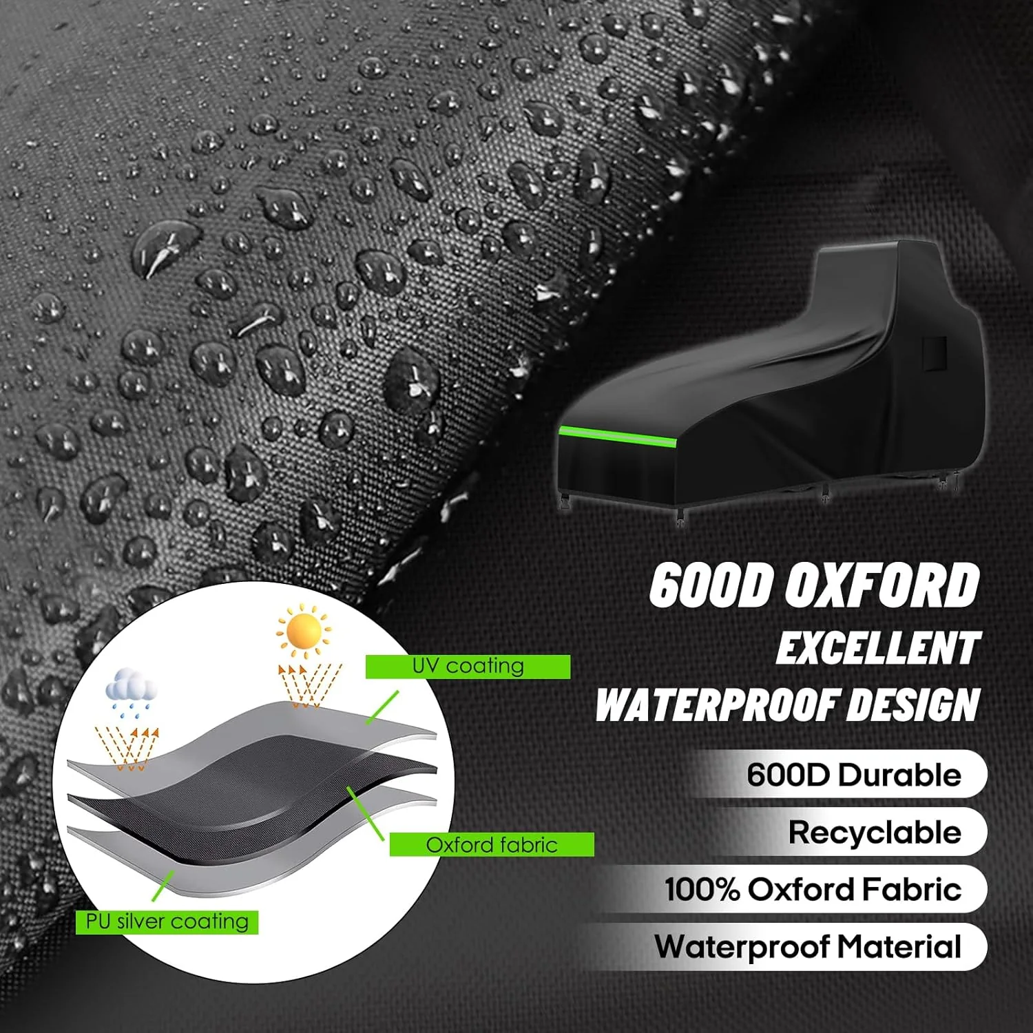 ZUYIYI Full Tractor Cover Waterproof Heavy - Image 5