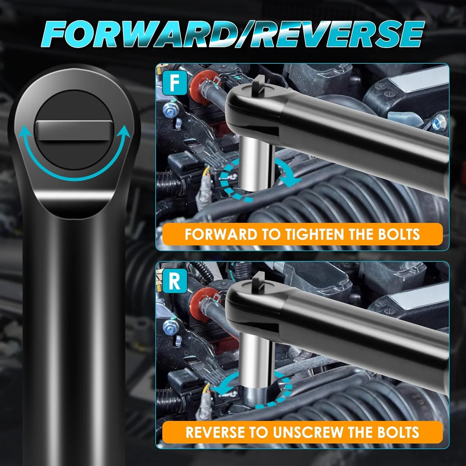 ZUYIYI 3/8" Cordless Electric Ratchet Wrench - Image 4