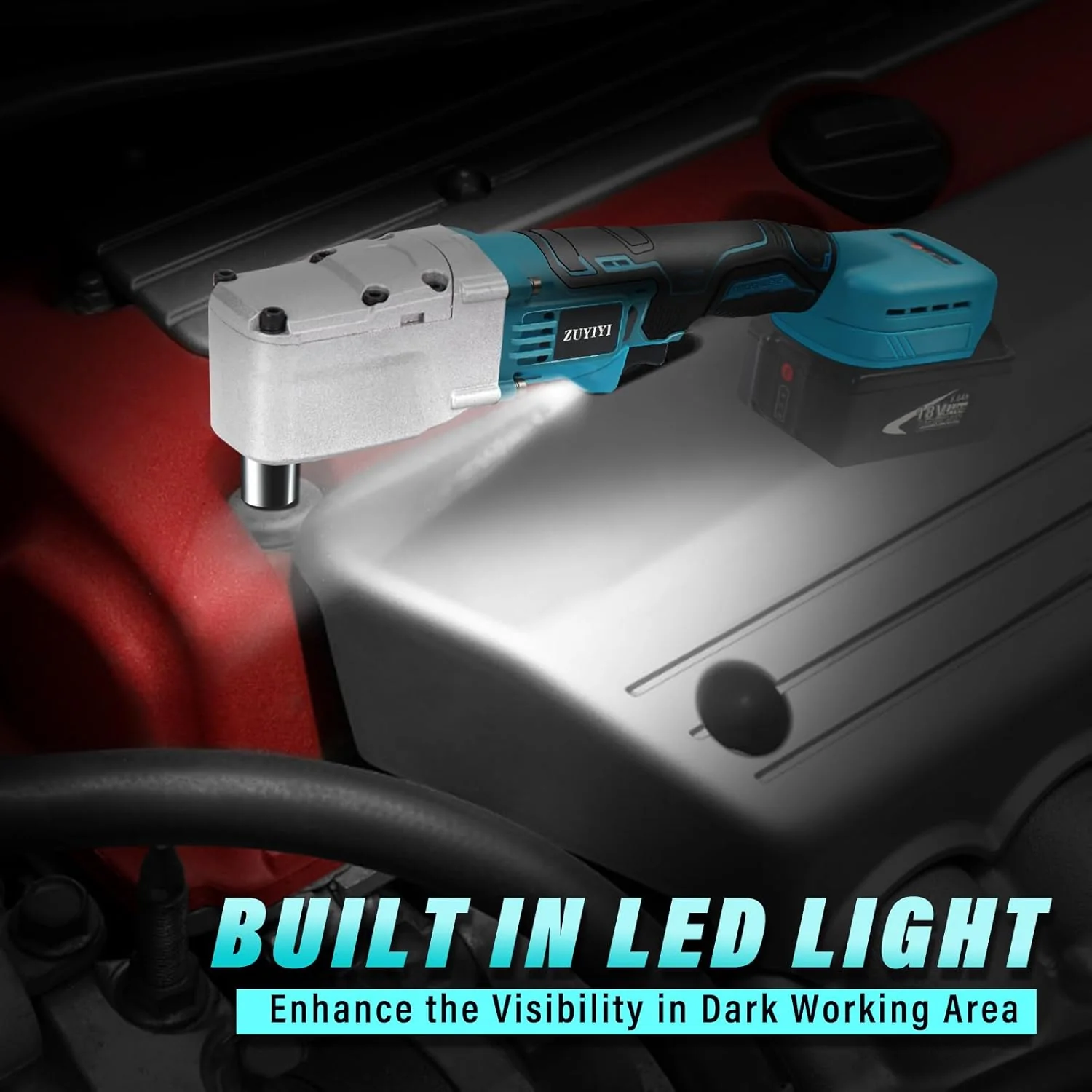 ZUYIYI 1/2" 320N.m Electric Ratchet Wrench - Image 4