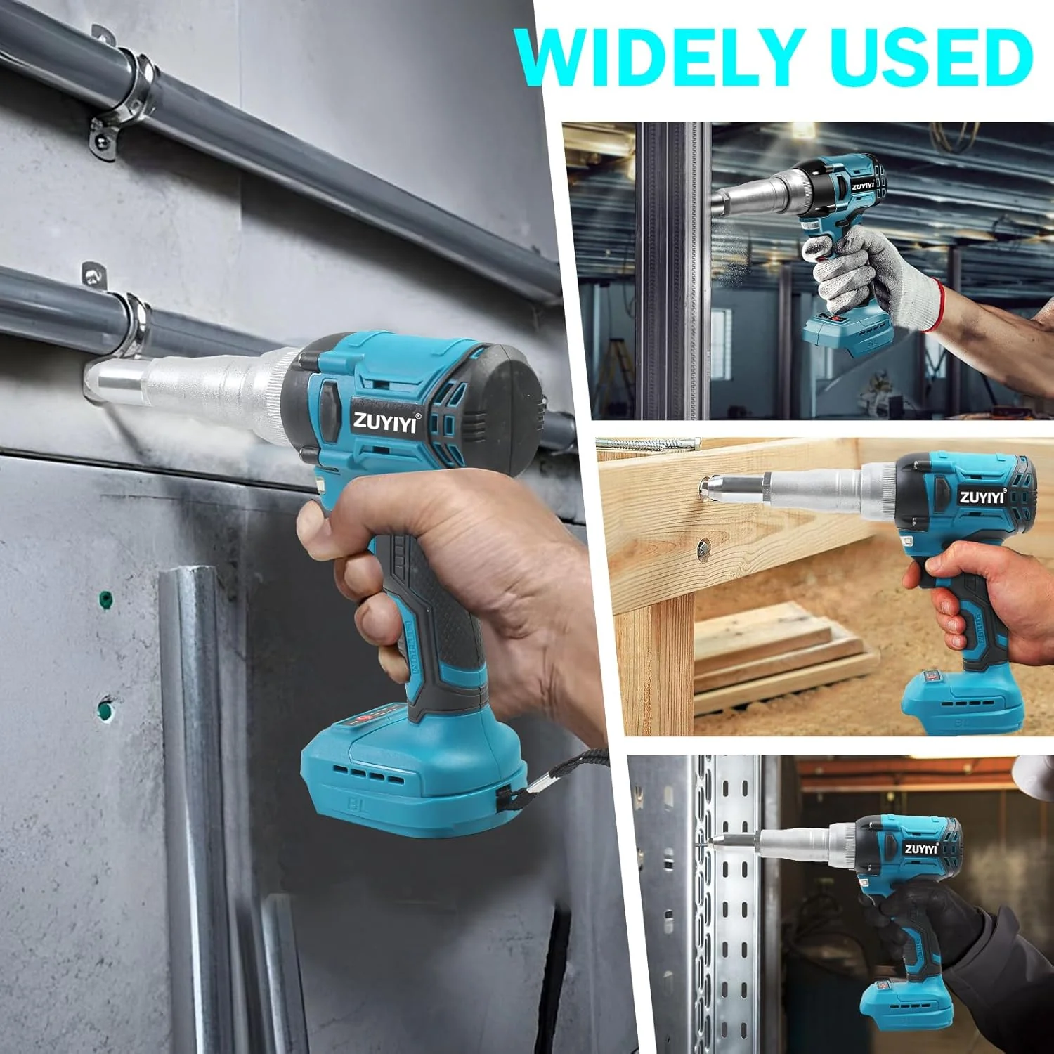 ZUYIYI Cordless Rivet Gun Tool - Image 7