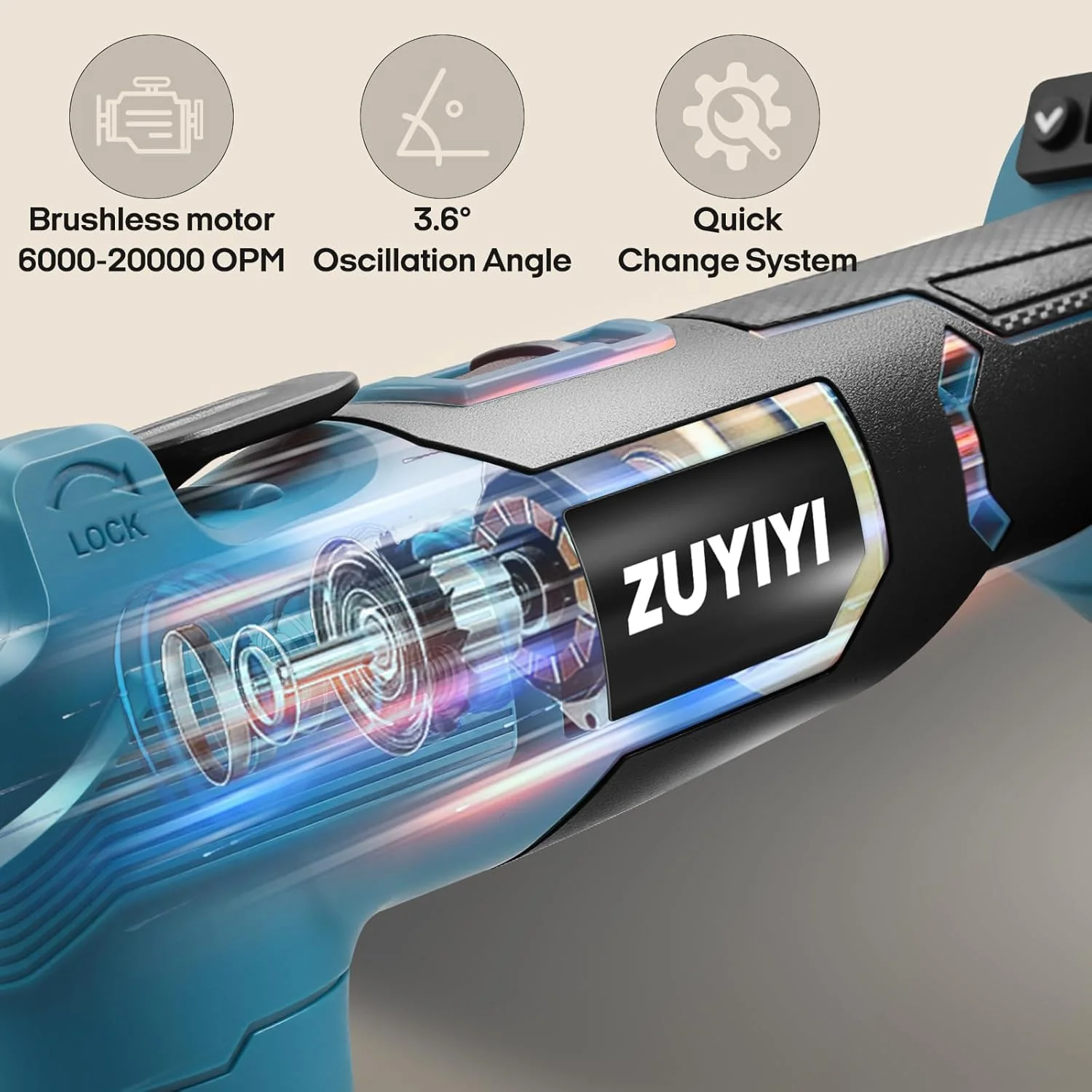 ZUYIYI Oscillating Multi Tool Cordless - Image 5