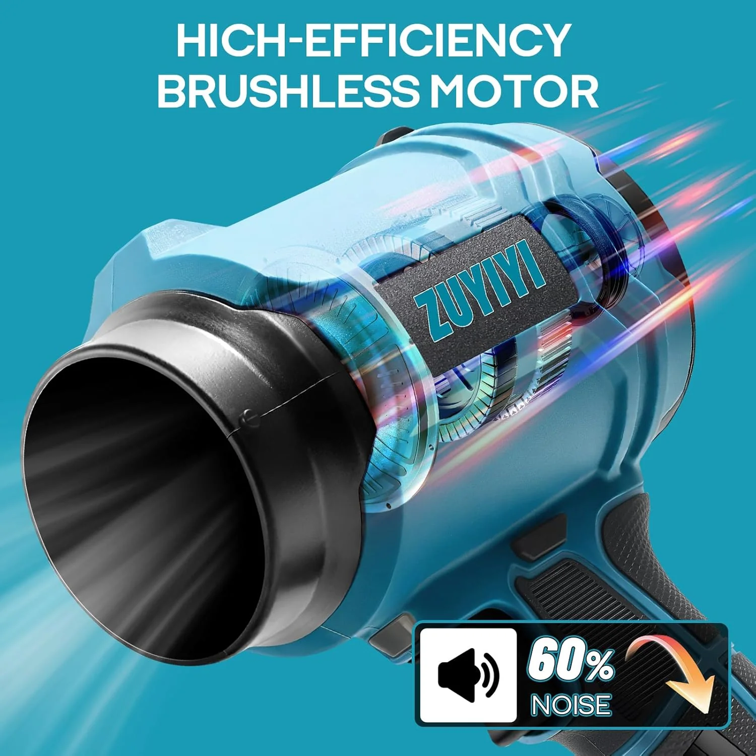 ZUYIYI Cordless Mini Jet Dry Blower - Image 5