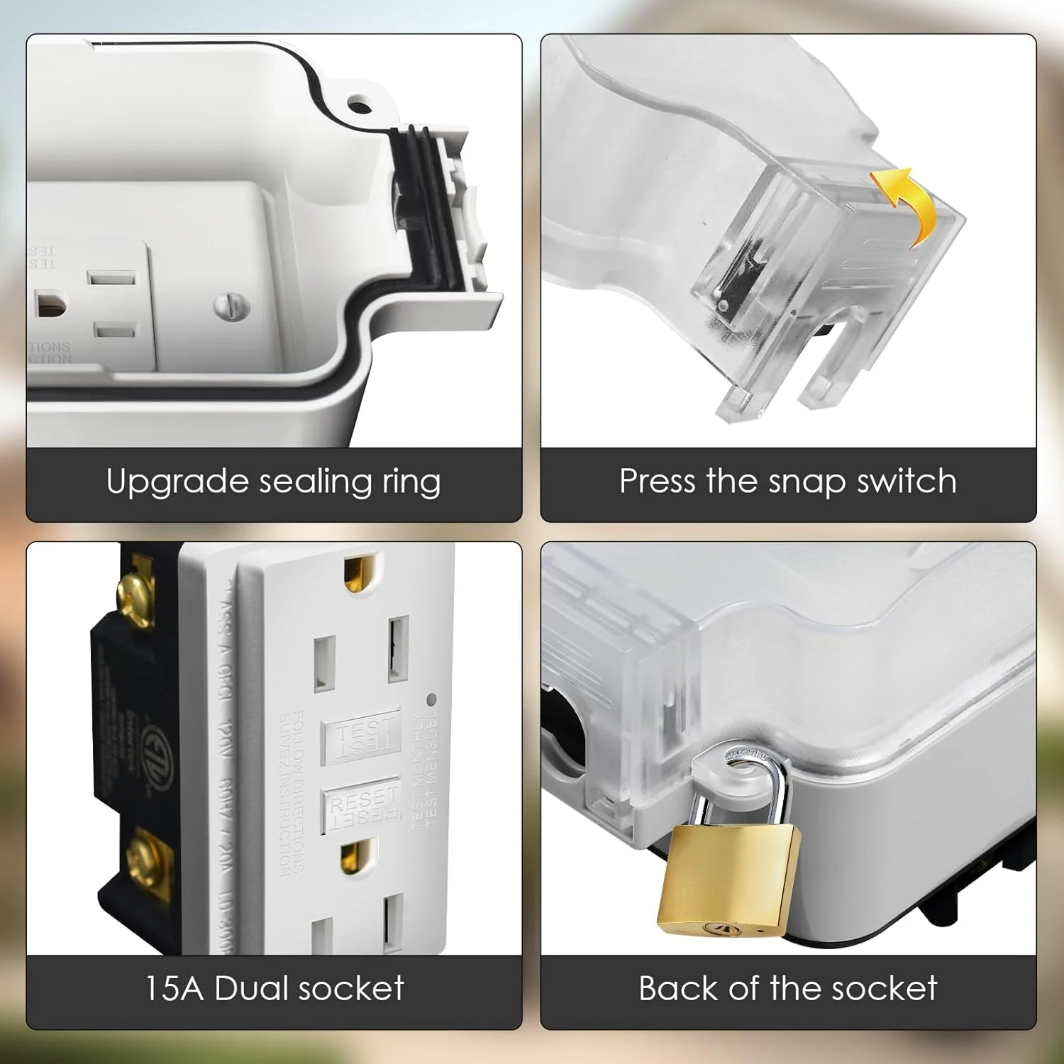 ZUYIYI GFCI Outdoor Electrical Outlet Box - Image 5