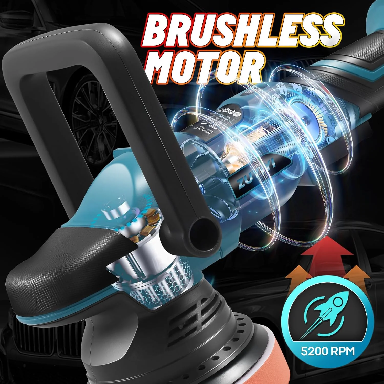 ZUYIYI Cordless Car Buffer Polisher - Image 5