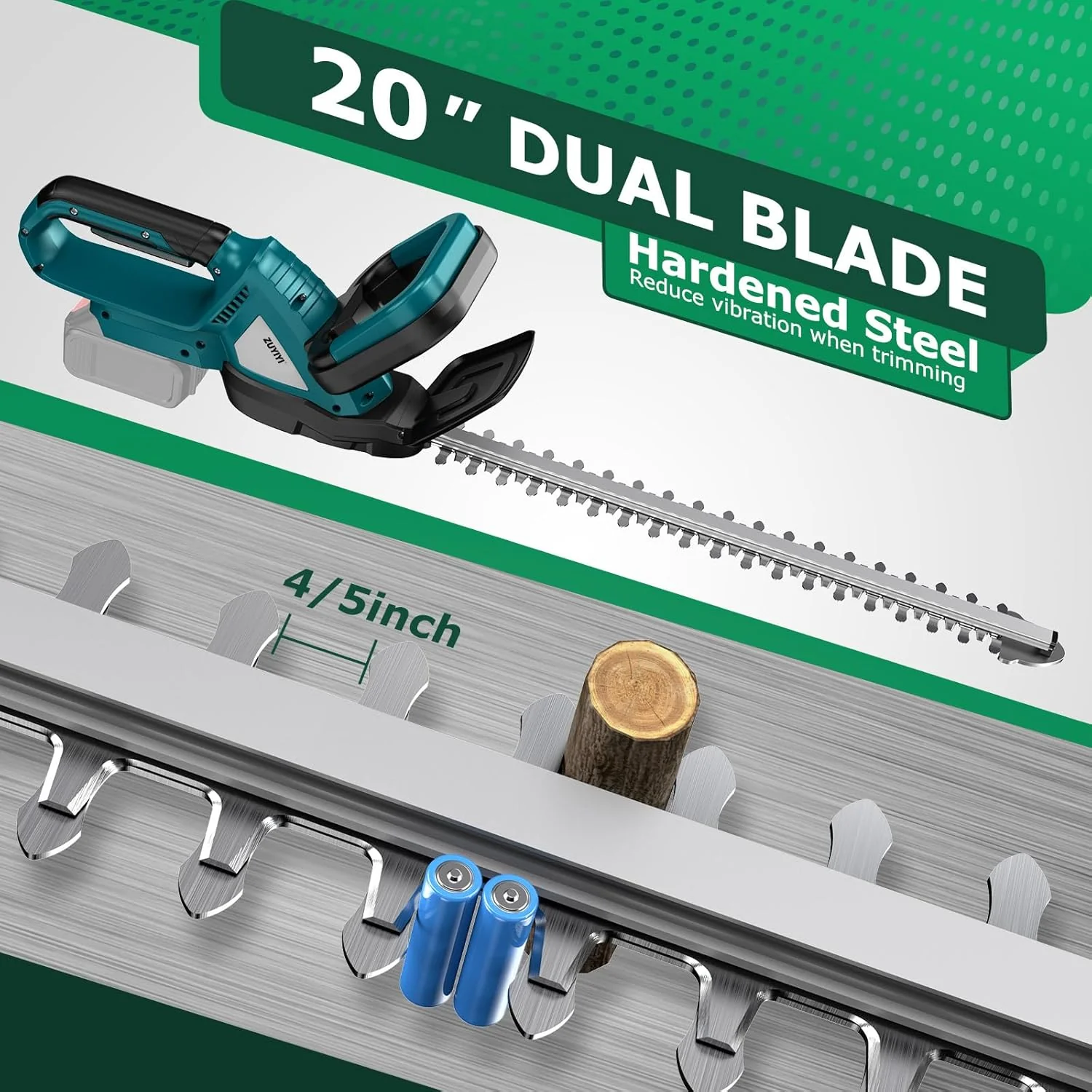 ZUYIYI Cordless Hedge Trimmer - Image 4