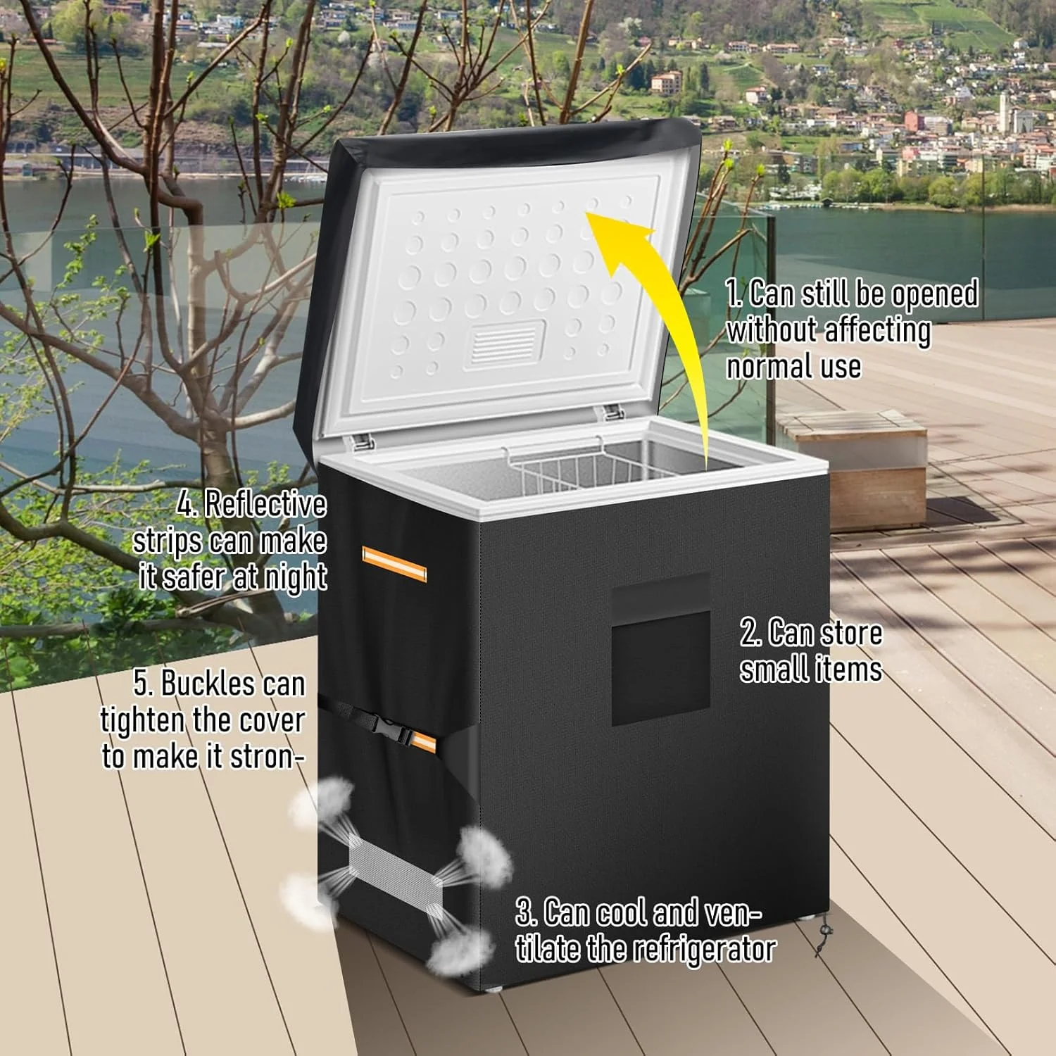 ZUYIYI Chest Freezer Protector, Outdoor 5 - Image 6