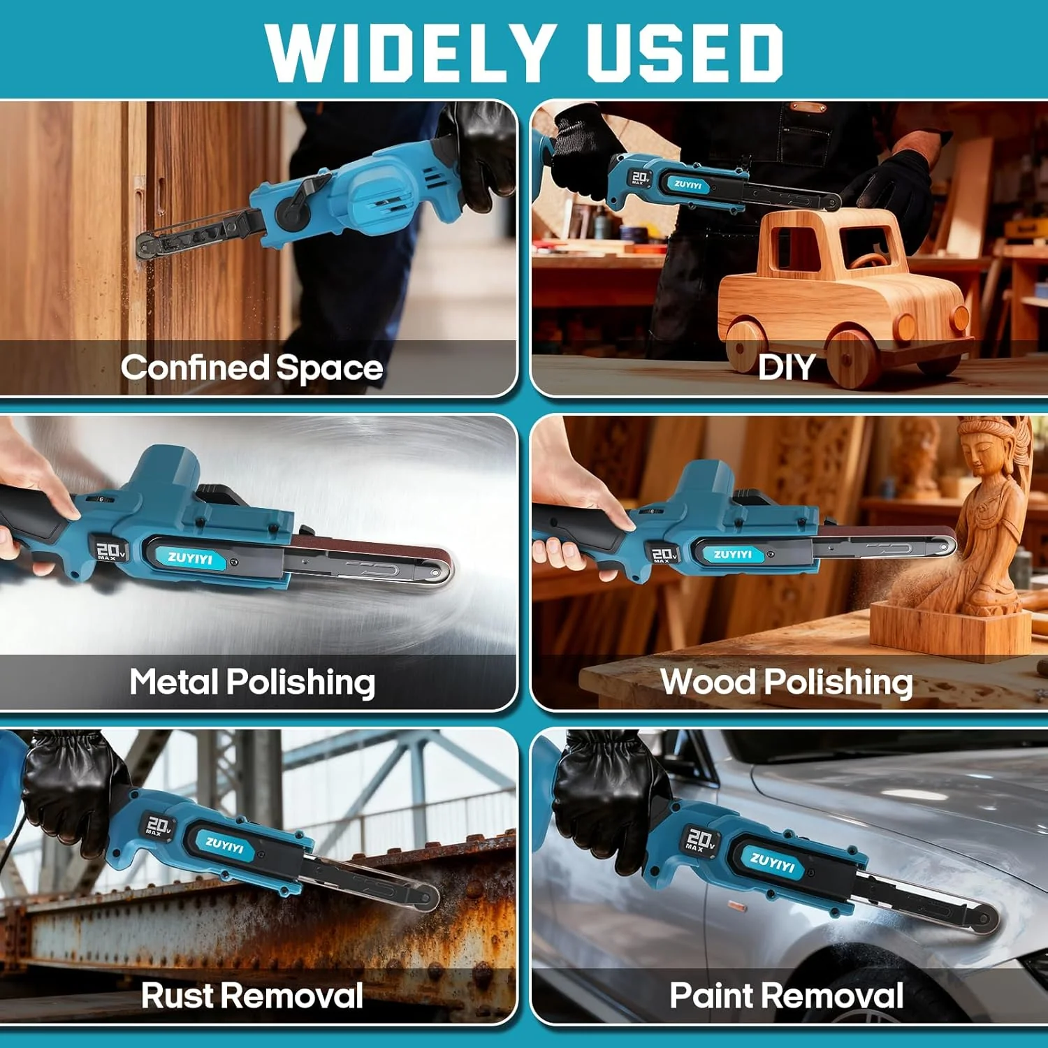 ZUYIYI Cordless Belt Sander - Image 7