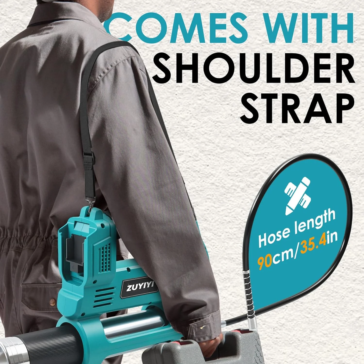 ZUYIYI Cordless Power Grease Gun - Image 5