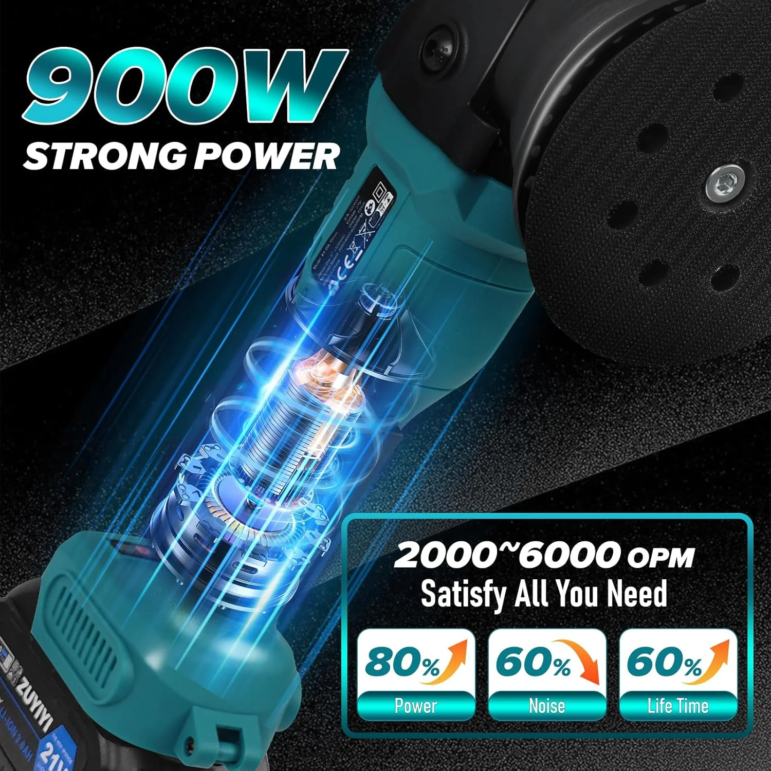 ZUYIYI Cordless Buffer Polisher - Image 4