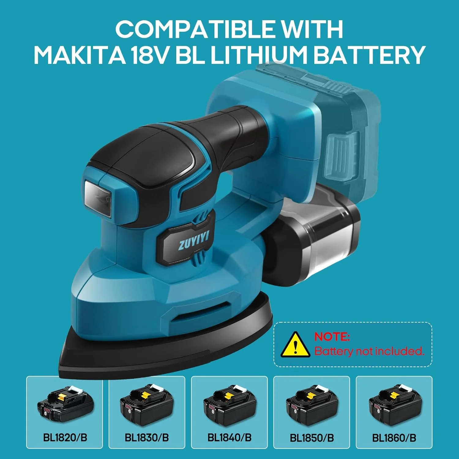 ZUYIYI Cordless Detail Sander for 18V - Image 3