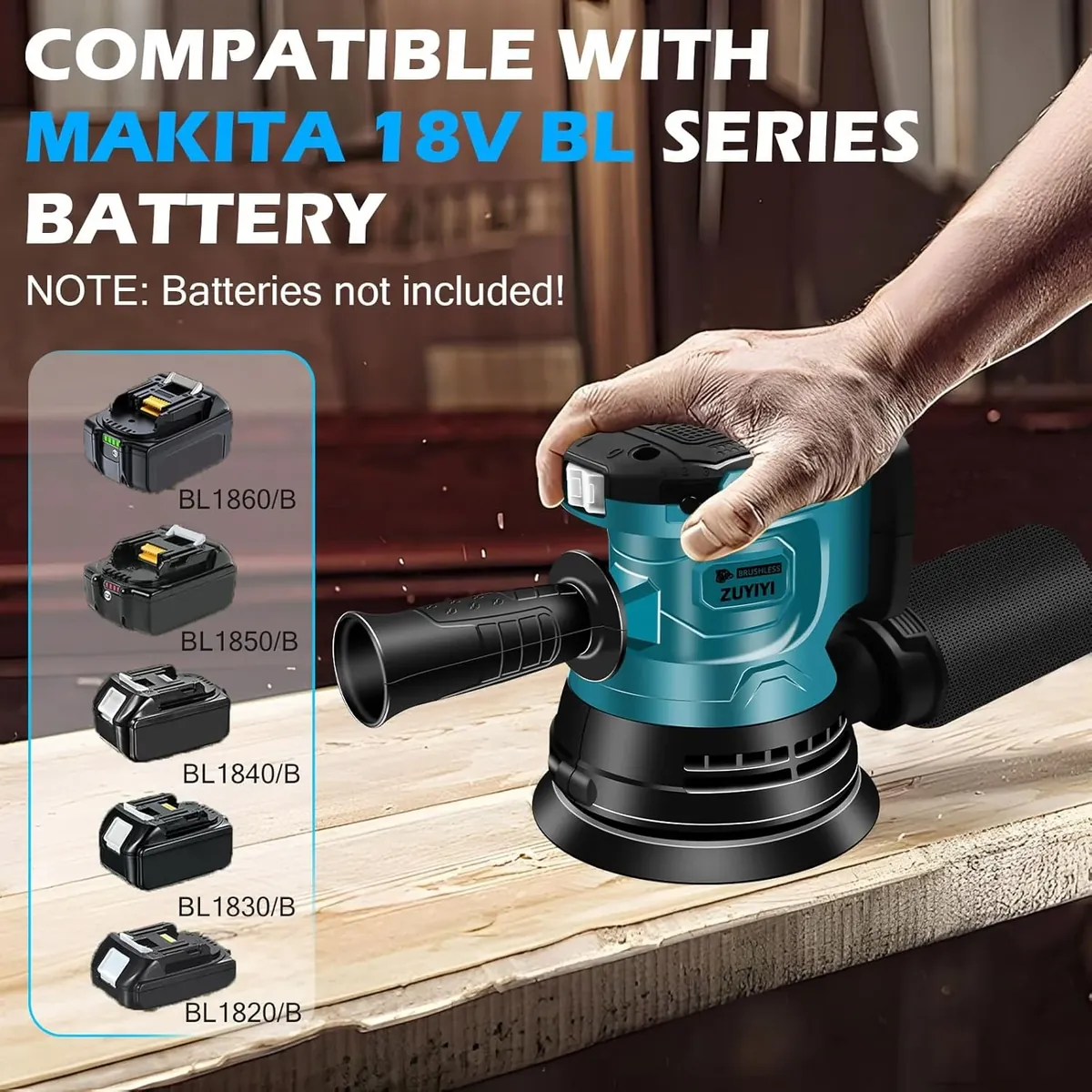 ZUYIYI 5 Inch Cordless Random Orbital - Image 3