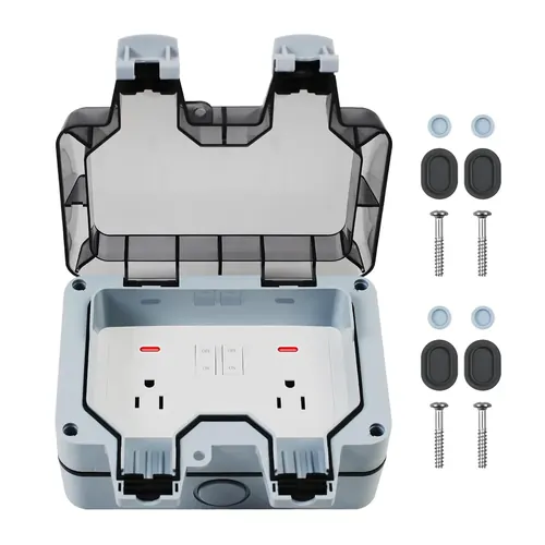 ZUYIYI Outdoor Power Outlet, Waterproof Weatherproof